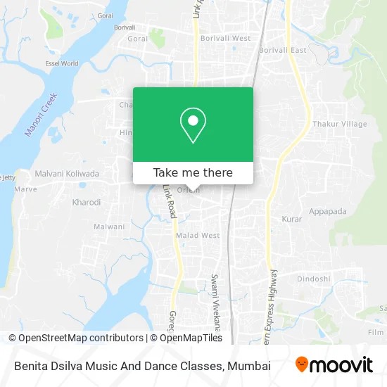 Benita Dsilva Music And Dance Classes map