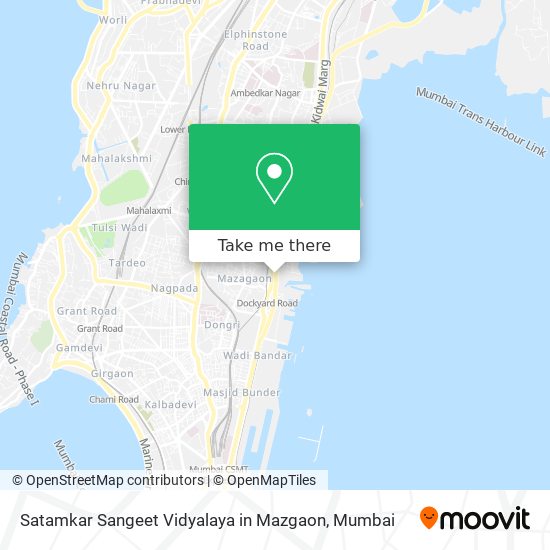 Satamkar Sangeet Vidyalaya in Mazgaon map