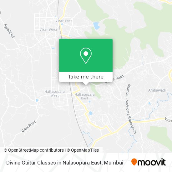 Divine Guitar Classes in Nalasopara East map