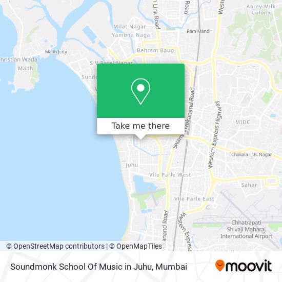 Soundmonk School Of Music in Juhu map