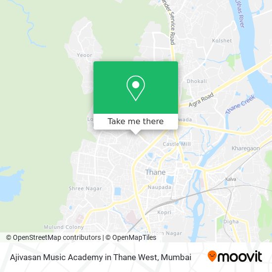 Ajivasan Music Academy in Thane West map