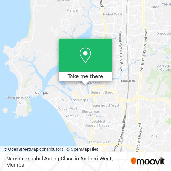 Naresh Panchal Acting Class in Andheri West map