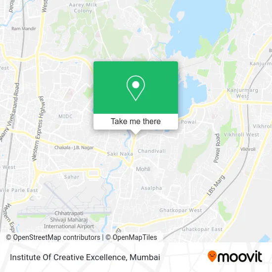 Institute Of Creative Excellence map