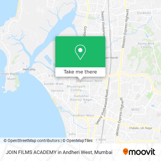 JOIN FILMS ACADEMY in Andheri West map