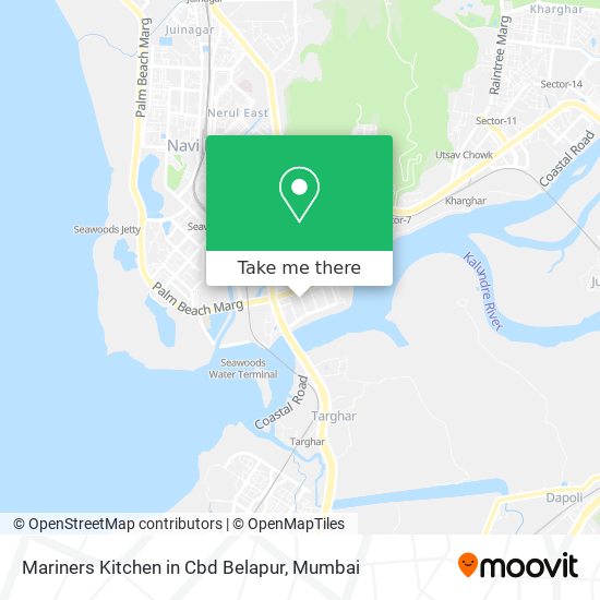 Mariners Kitchen in Cbd Belapur map
