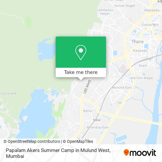 Papalam Akers Summer Camp in Mulund West map