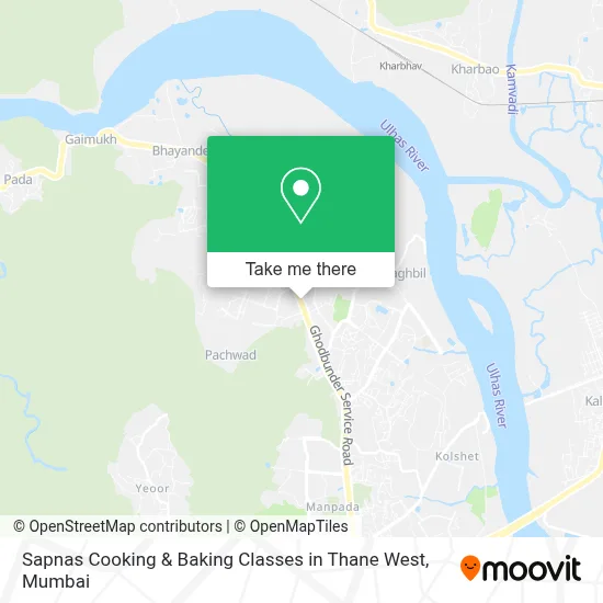 Sapnas Cooking & Baking Classes in Thane West map
