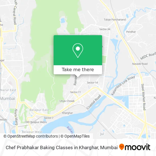 Chef Prabhakar Baking Classes in Kharghar map