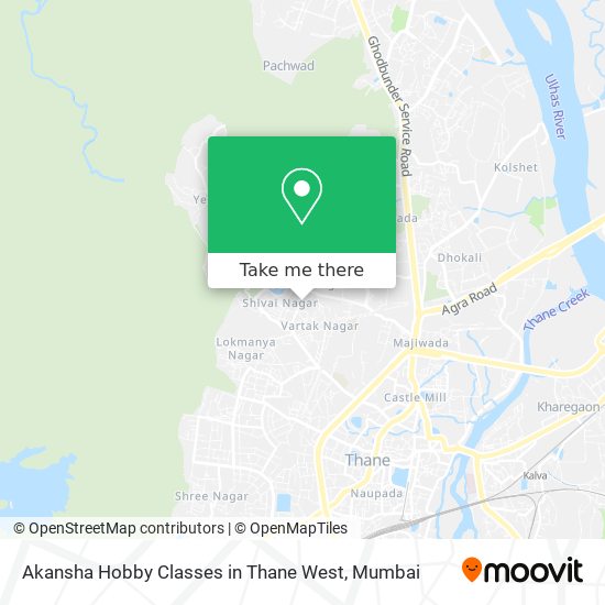 Akansha Hobby Classes in Thane West map