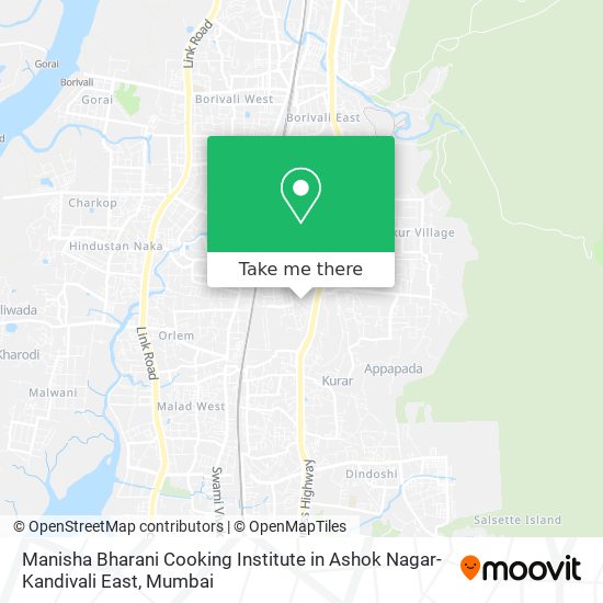 Manisha Bharani Cooking Institute in Ashok Nagar-Kandivali East map