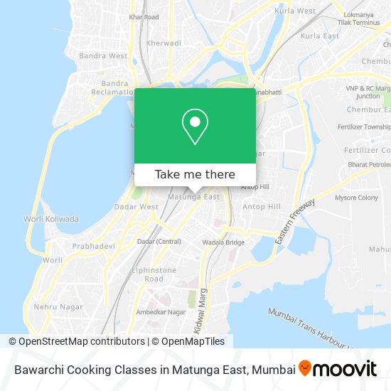 Bawarchi Cooking Classes in Matunga East map