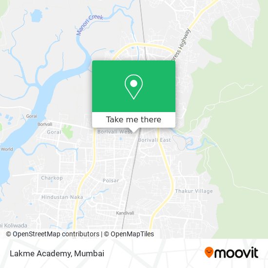 Lakme Academy map