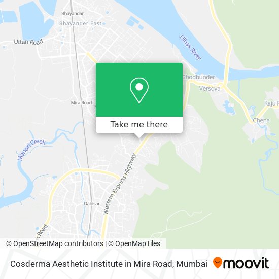 Cosderma Aesthetic Institute in Mira Road map