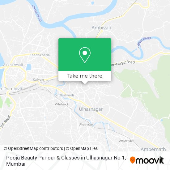 Pooja Beauty Parlour & Classes in Ulhasnagar No 1 map