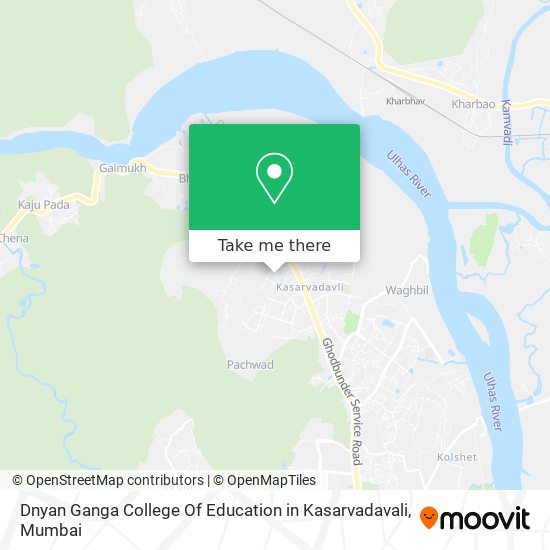 Dnyan Ganga College Of Education in Kasarvadavali map