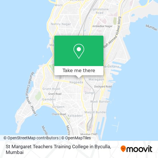 St Margaret Teachers Training College in Byculla map