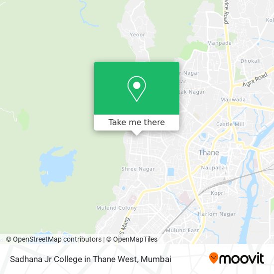 Sadhana Jr College in Thane West map