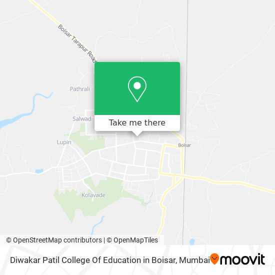 Diwakar Patil College Of Education in Boisar map