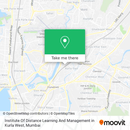 Institute Of Distance Learning And Management in Kurla West map