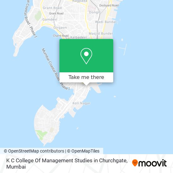 K C College Of Management Studies in Churchgate map