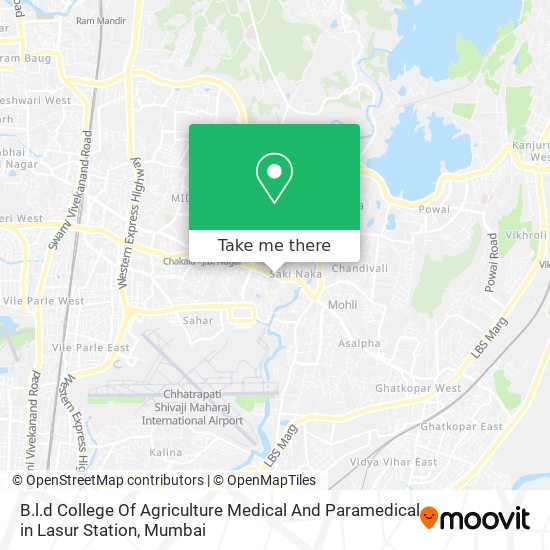 B.l.d College Of Agriculture Medical And Paramedical in Lasur Station map