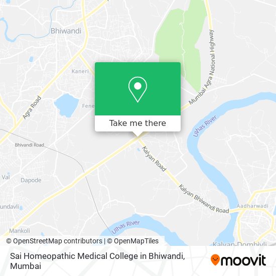 Sai Homeopathic Medical College in Bhiwandi map