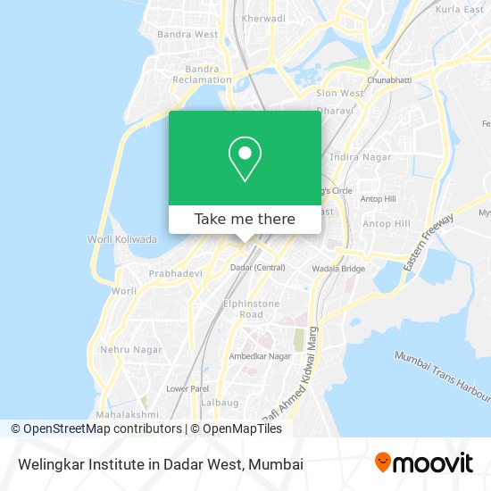 Welingkar Institute in Dadar West map