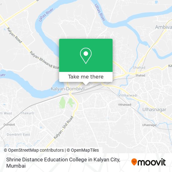 Shrine Distance Education College in Kalyan City map