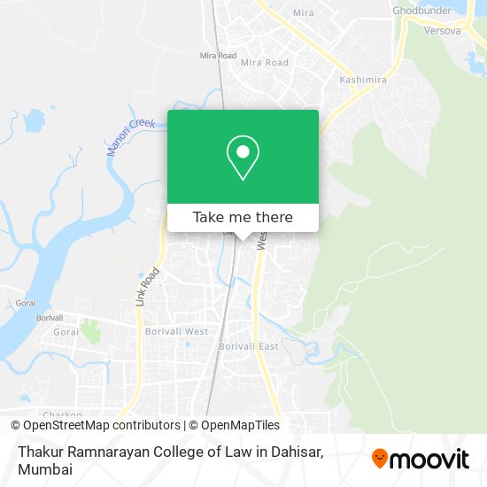 Thakur Ramnarayan College of Law in Dahisar map