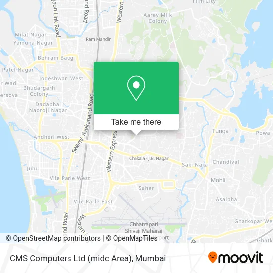 CMS Computers Ltd (midc Area) map
