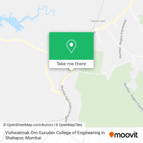 Vishwatmak Om Gurudev College of Engineering in Shahapur map