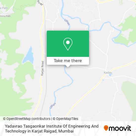 Yadavrao Tasgaonkar Institute Of Engineering And Technology in Karjat Raigad map