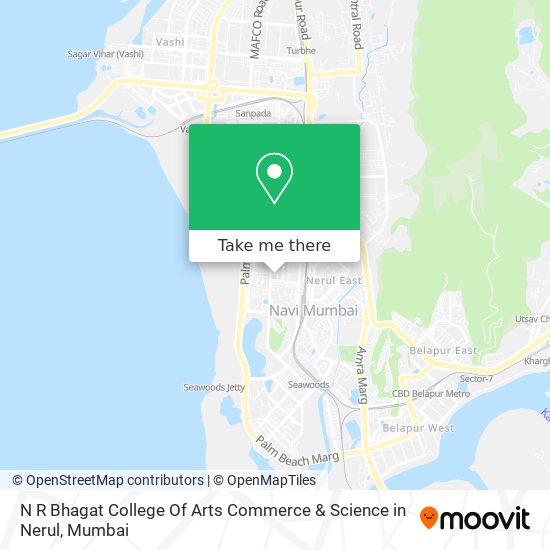 N R Bhagat College Of Arts Commerce & Science in Nerul map