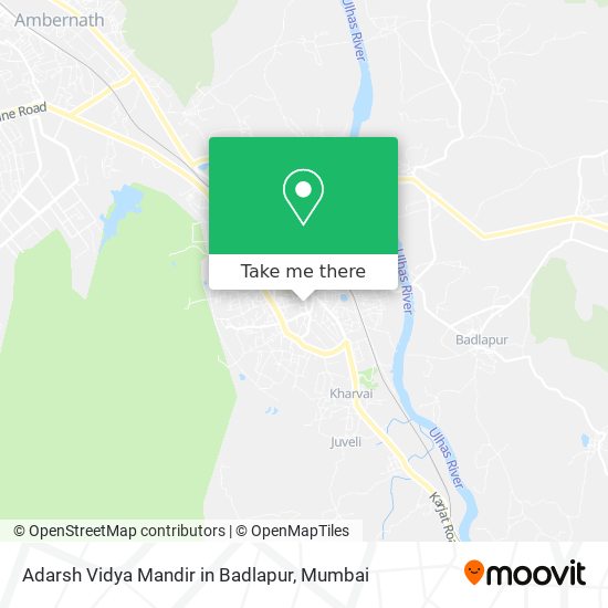 Adarsh Vidya Mandir in Badlapur map