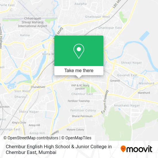 Chembur English High School & Junior College in Chembur East map