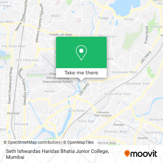 Seth Ishwardas Haridas Bhatia Junior College map