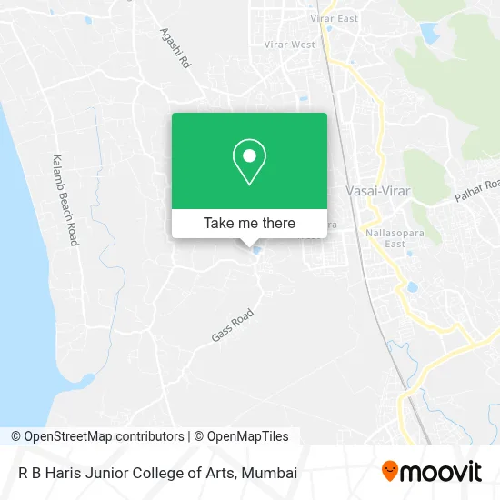 R B Haris Junior College Of Arts map