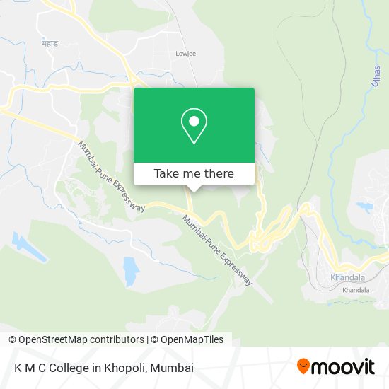 K M C College in Khopoli map