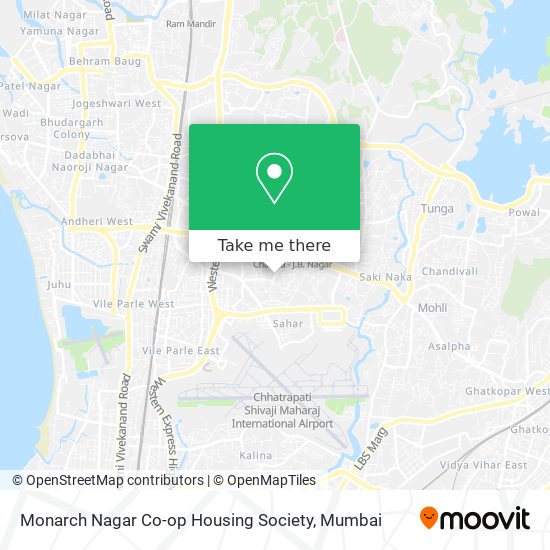 Monarch Nagar Co-op Housing Society map