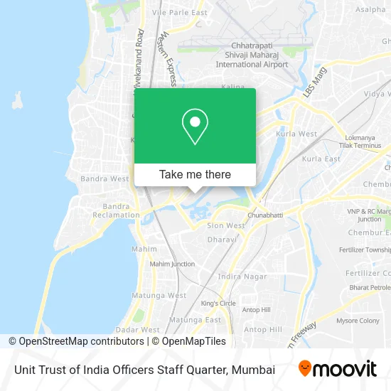 Unit Trust of India Officers Staff Quarter map