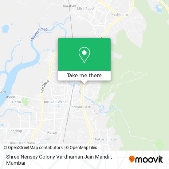 Shree Nensey Colony Vardhaman Jain Mandir map