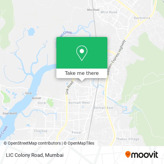 LIC Colony Road map