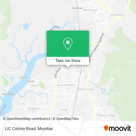 LIC Colony Road map