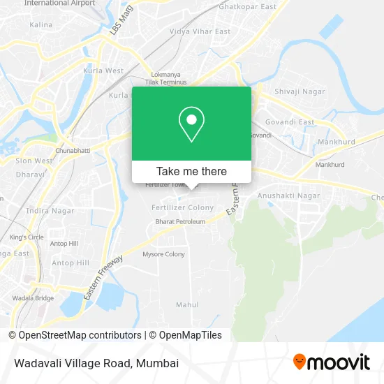Wadavali Village Road map