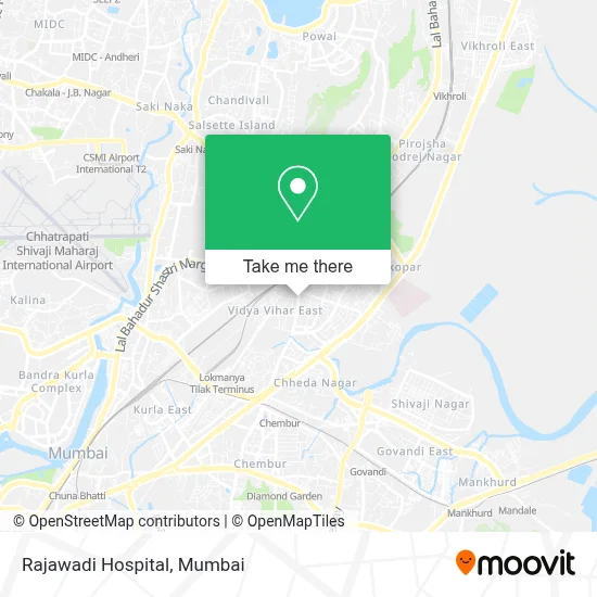 Rajawadi Hospital map
