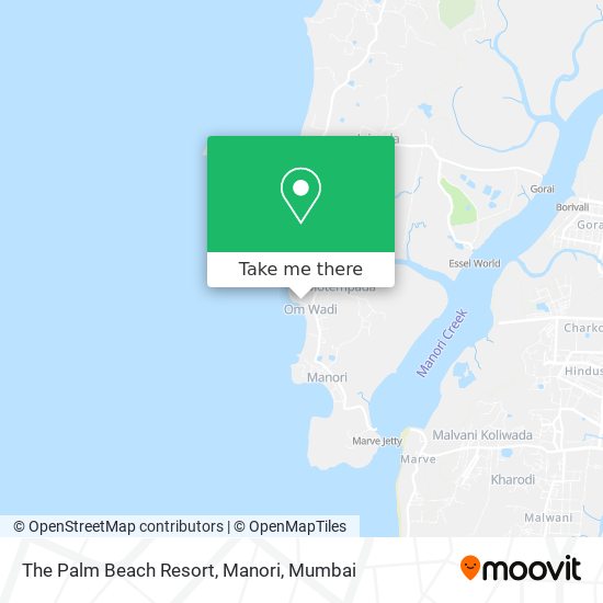 The Palm Beach Resort, Manori map