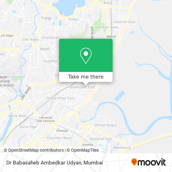 Dr Babasaheb Ambedkar Udyan map