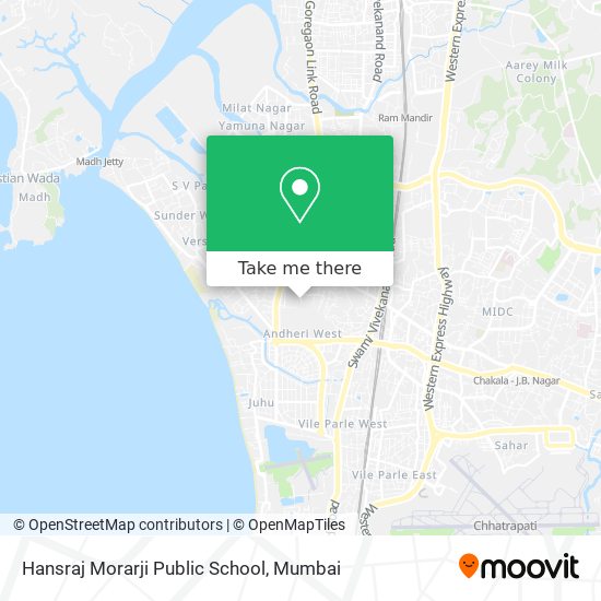 Hansraj Morarji Public School map