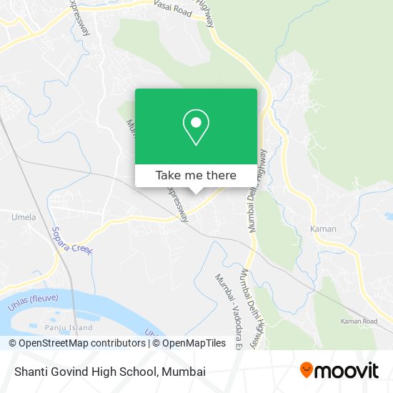 Shanti Govind High School map