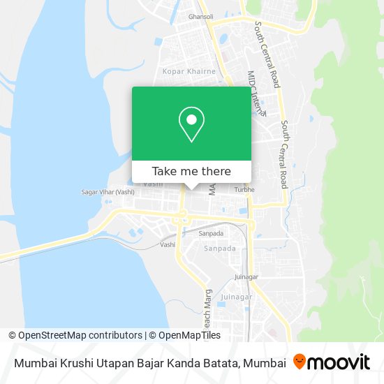 Mumbai Krushi Utapan Bajar Kanda Batata map